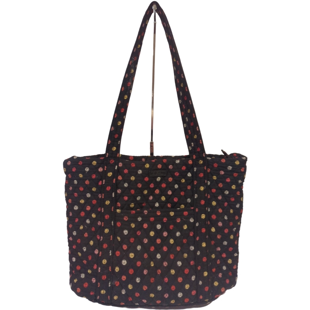 Vera Bradley Villager Havanna Dot Quilted Tote/Shoulder Bag - Picture 2 of 10